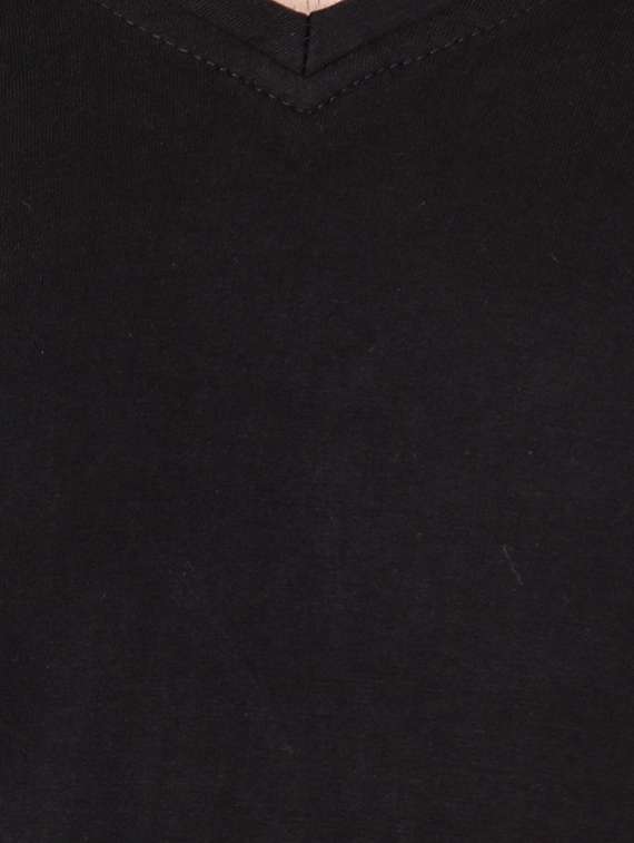 black cotton t-shirt - 15651702 - Standard Image - 3