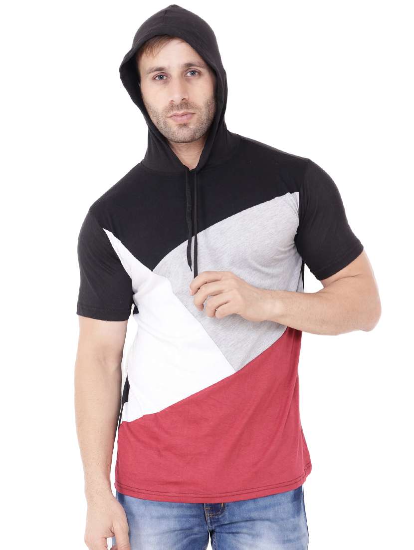 multi colored cotton color block t-shirt - 15651727 - Standard Image - 3