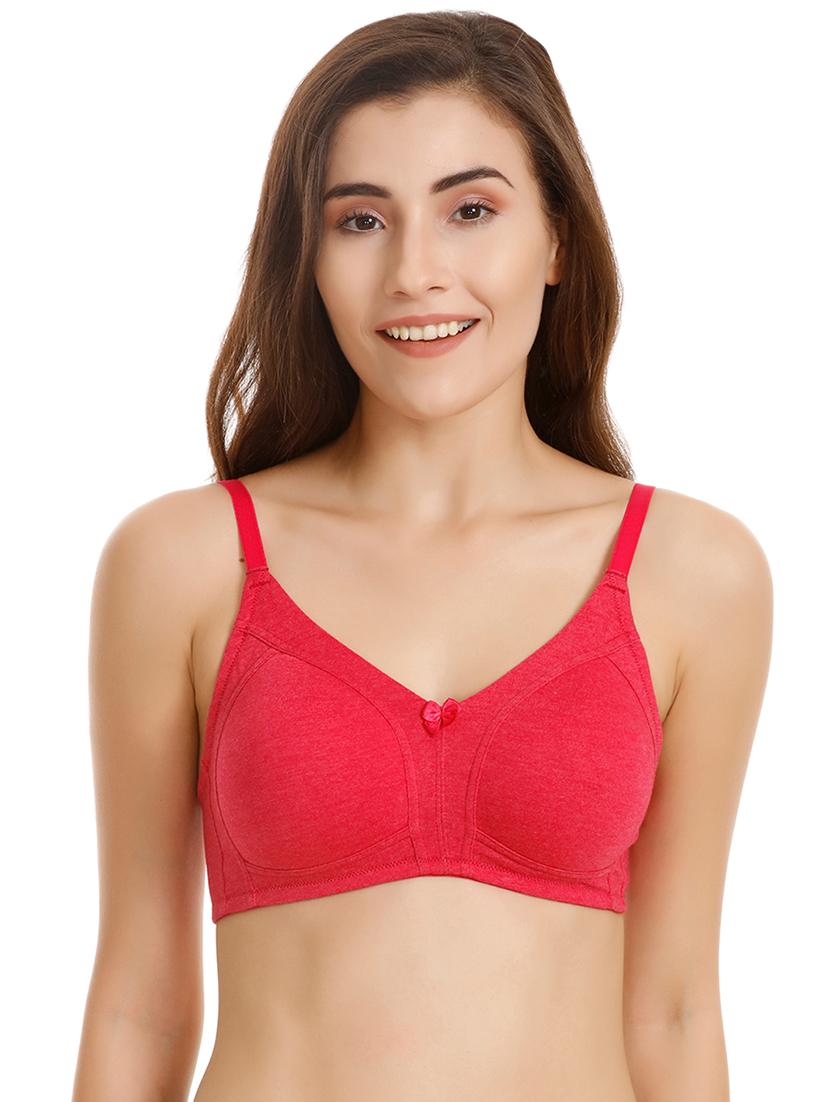 bow patch solid bra - 15652835 -  Zoom Image - 0