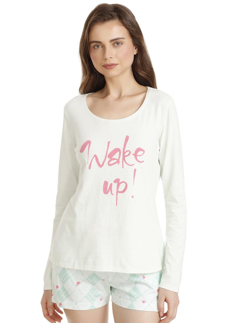 graphic print nightwear shorts set - 15653128 -  Zoom Image - 0