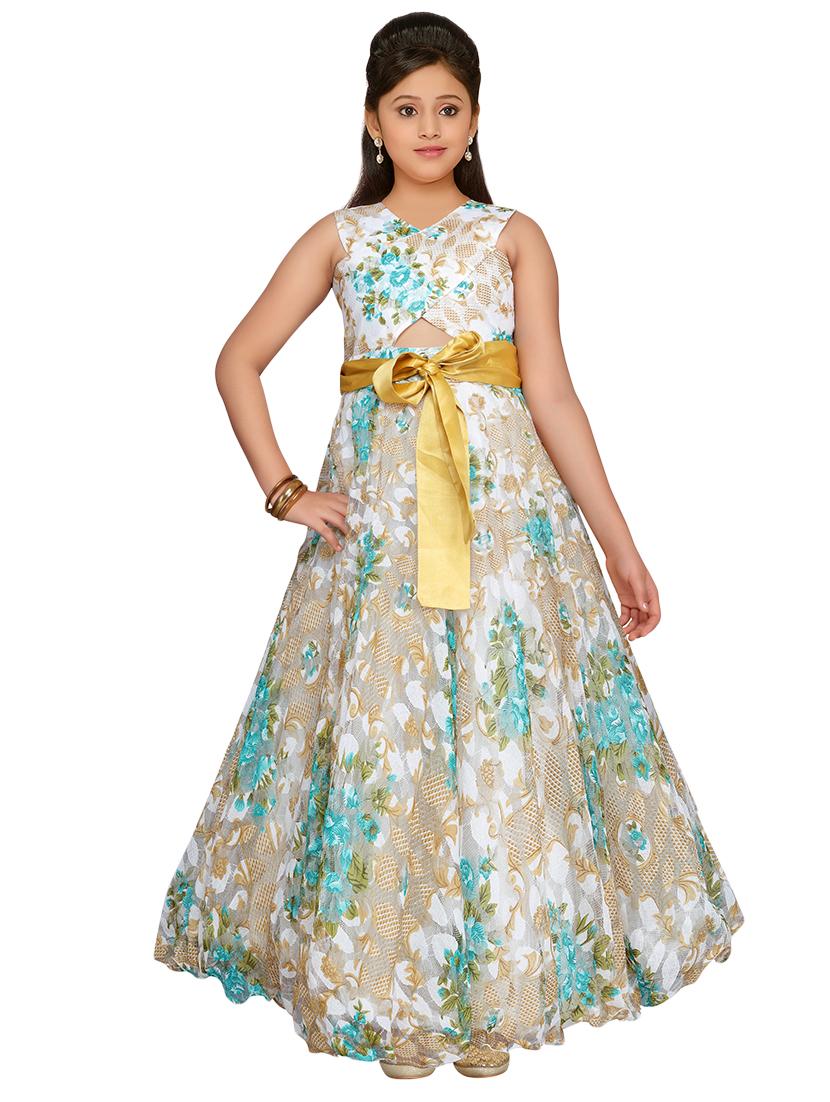green net party gown - 15655548 -  Zoom Image - 0