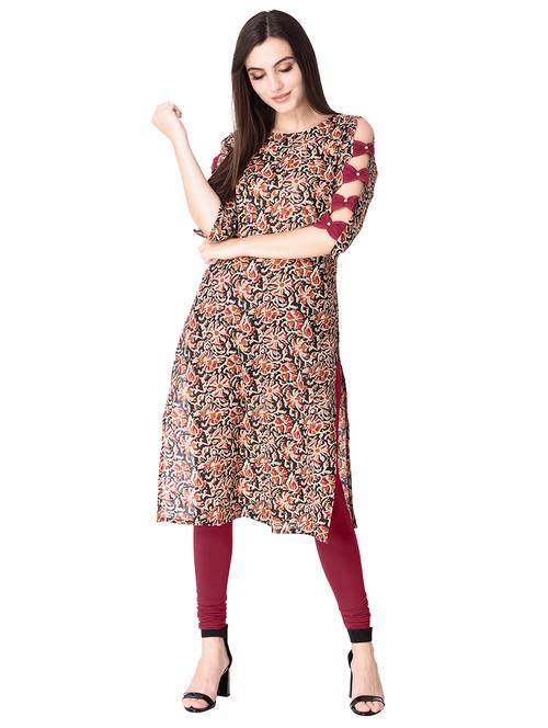 kalamkari straight kurta - 15655676 -  Standard Image - 0
