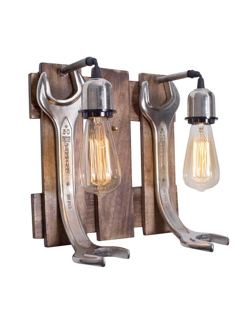 fos lighting straight line wood bling single wall light - 15670809 - Standard Image - 0