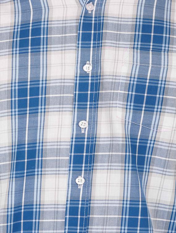 blue cotton casual shirt - 15670952 - Standard Image - 3