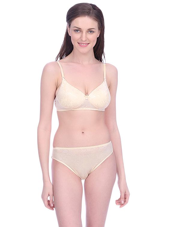 laced detachable bra & panty set - 15671015 - Zoom Image - 0