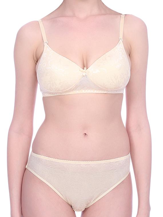laced detachable bra & panty set - 15671015 - Standard Image - 3