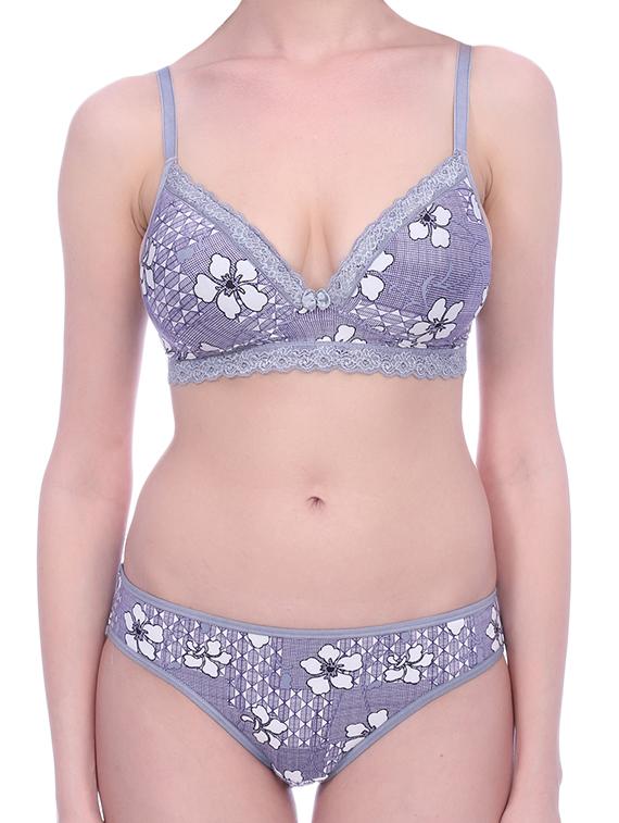 lace detail detachable bra & panty set - 15671023 - Standard Image - 3