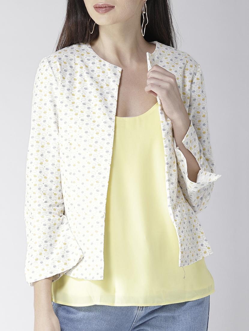 quirky print slit sleeved summer jacket - 15672361 - Zoom Image - 0