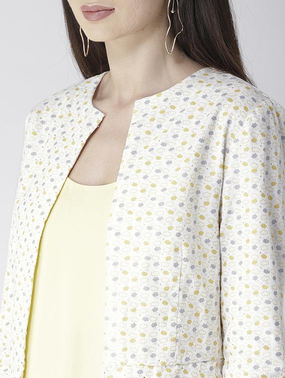 quirky print slit sleeved summer jacket - 15672361 - Standard Image - 3