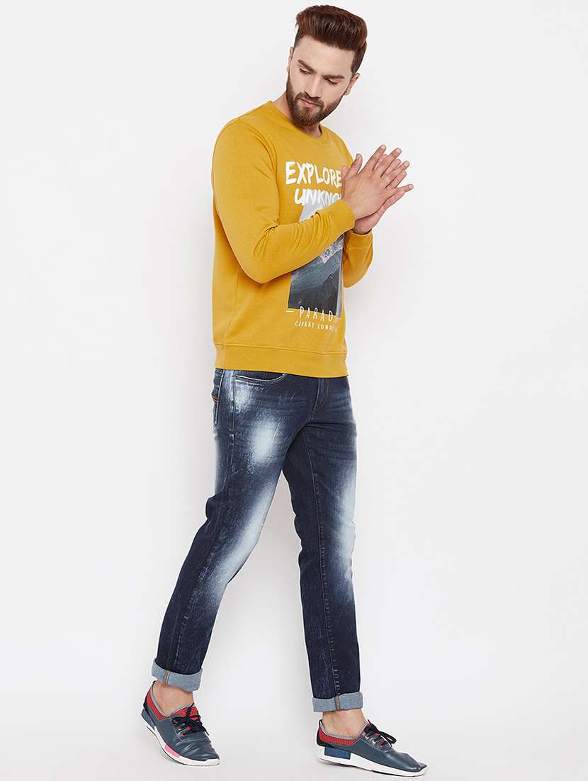 yellow cotton sweatshirt - 15676129 - Standard Image - 3