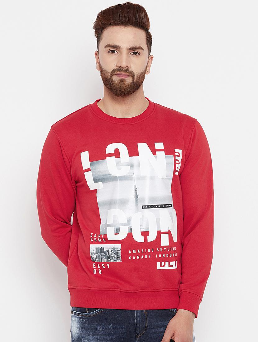 red printed sweatshirt - 15676130 - Zoom Image - 0