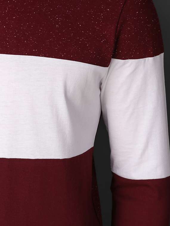 maroon cotton cut & sew t-shirt - 15676139 -  Standard Image - 3