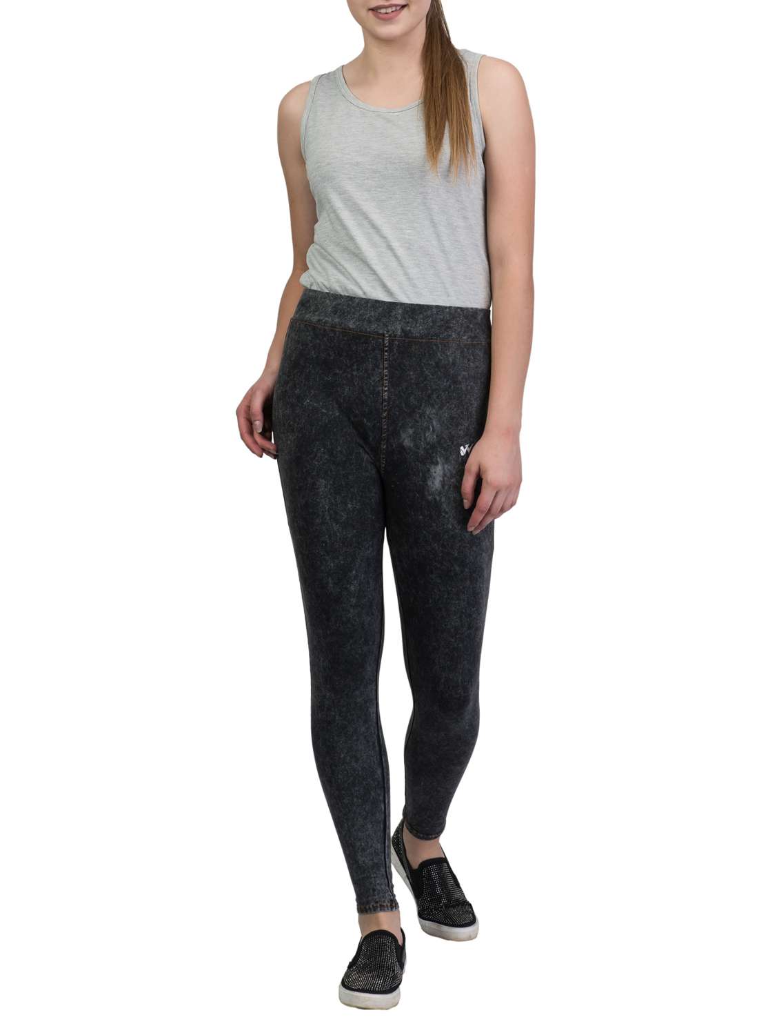 set of 2 multi colored cotton jeggings - 15677723 -  Standard Image - 3