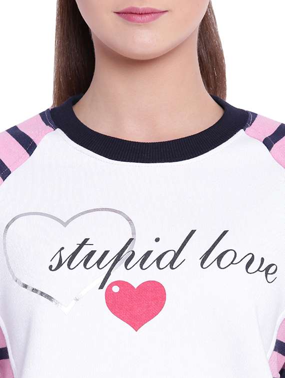 women's color block long sleeve sweatshirt - 15679658 - Standard Image - 3