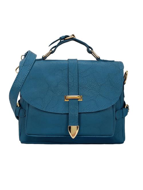 blue leatherette (pu) sling bag - 15681859 -  Standard Image - 0