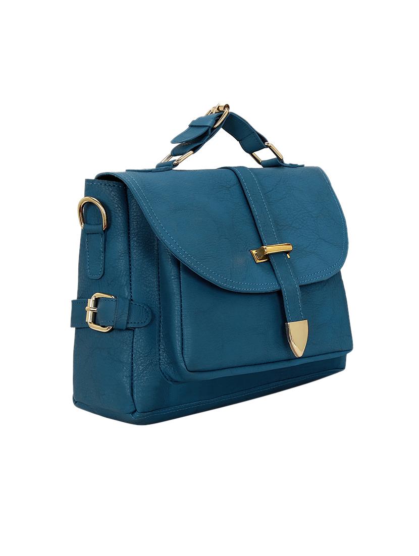 blue leatherette (pu) sling bag - 15681859 - Standard Image - 3