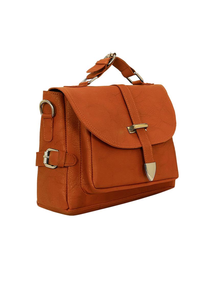 tan leatherette (pu) sling bag - 15681866 - Standard Image - 3
