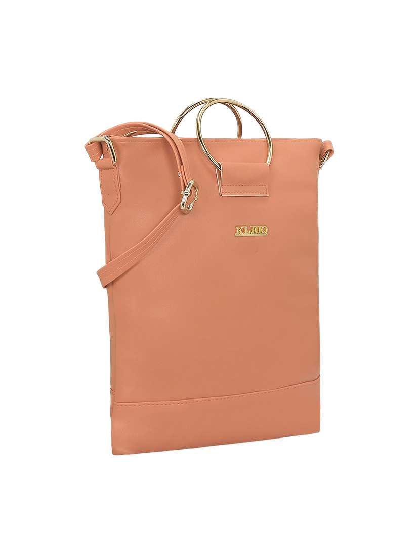 pink leatherette (pu) sling bag - 15681908 -  Standard Image - 3