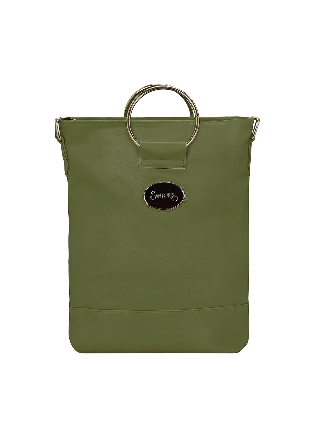 green leatherette (pu) sling bag - 15681913 - Zoom Image - 0