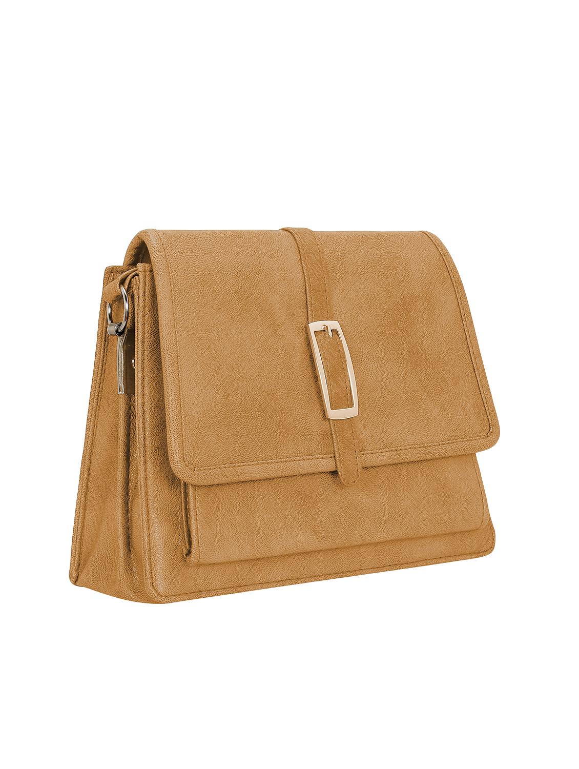 beige leatherette (pu) sling bag - 15681916 - Standard Image - 3