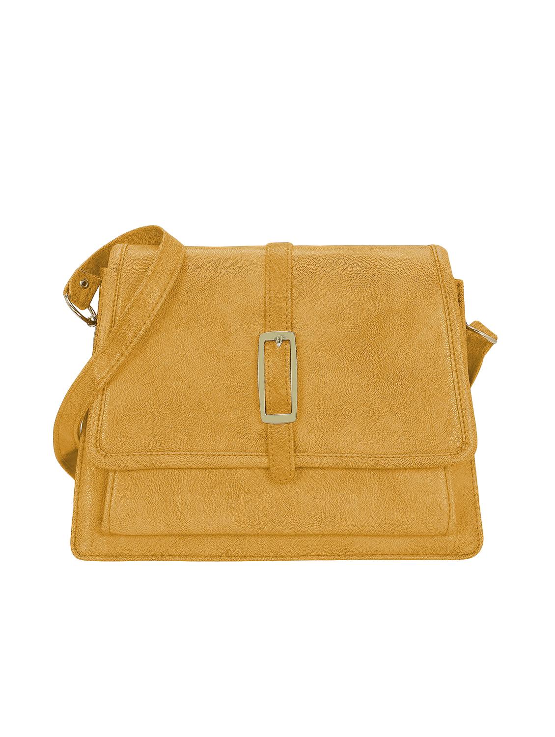brown leatherette (pu) sling bag - 15681918 -  Zoom Image - 0