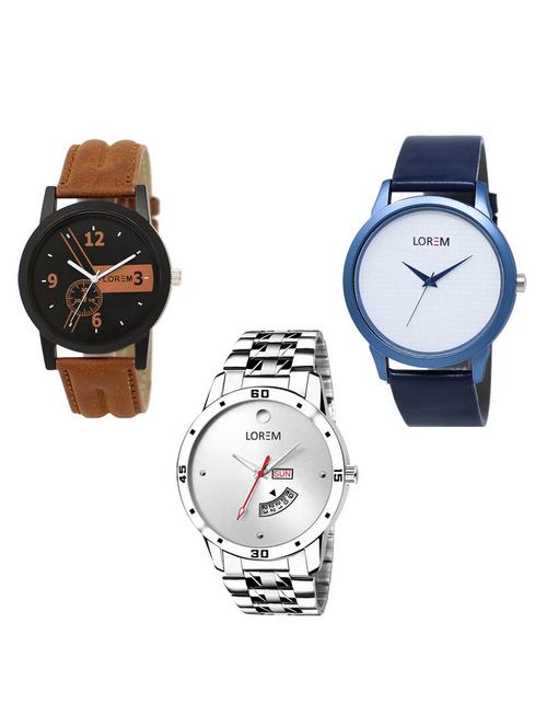 set of 3 analog watch combo -(lk-01-33-103) - 15683766 - Standard Image - 0