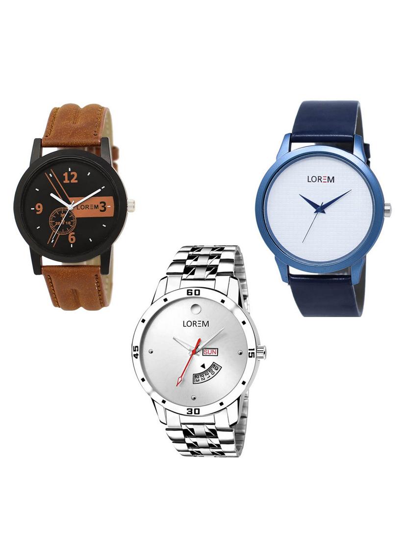 set of 3 analog watch combo -(lk-01-33-103) - 15683766 - Zoom Image - 0