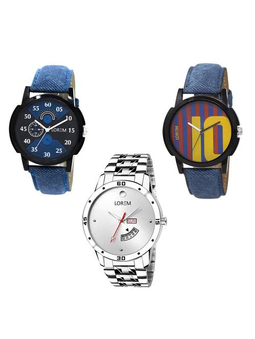 set of 3 analog watch combo -(lk-02-10-103) - 15683829 -  Standard Image - 0