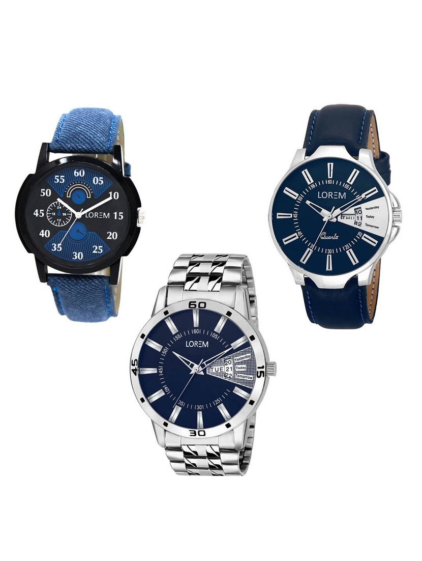 set of 3 analog watch combo -(lk-02-23-102) - 15683934 -  Zoom Image - 0