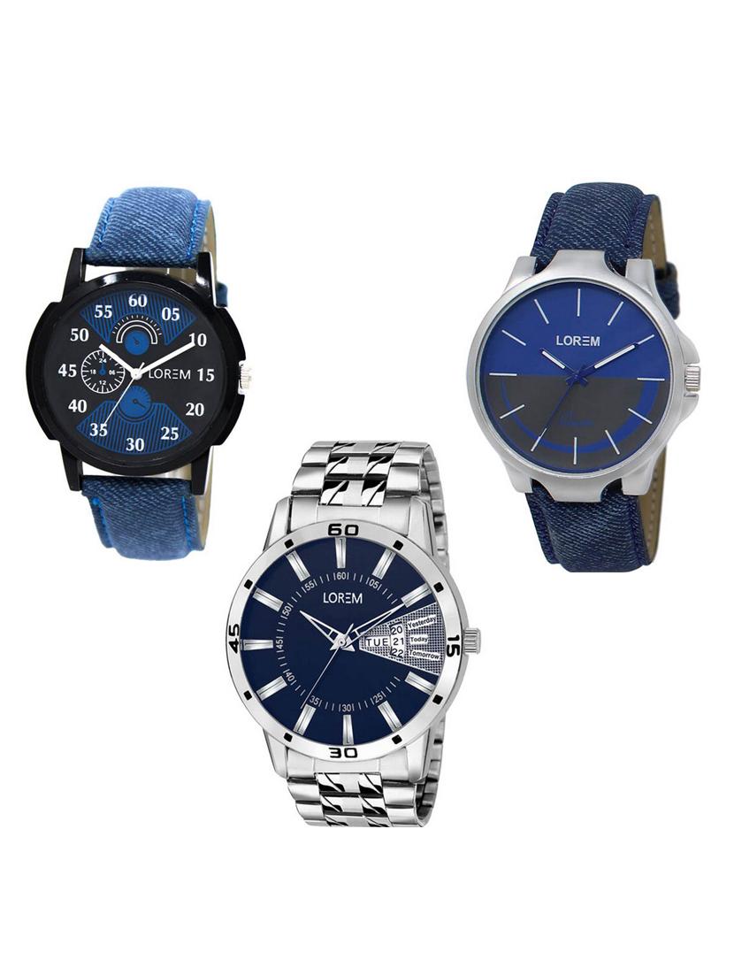 set of 3 analog watch combo -(lk-02-24-102) - 15683939 -  Zoom Image - 0