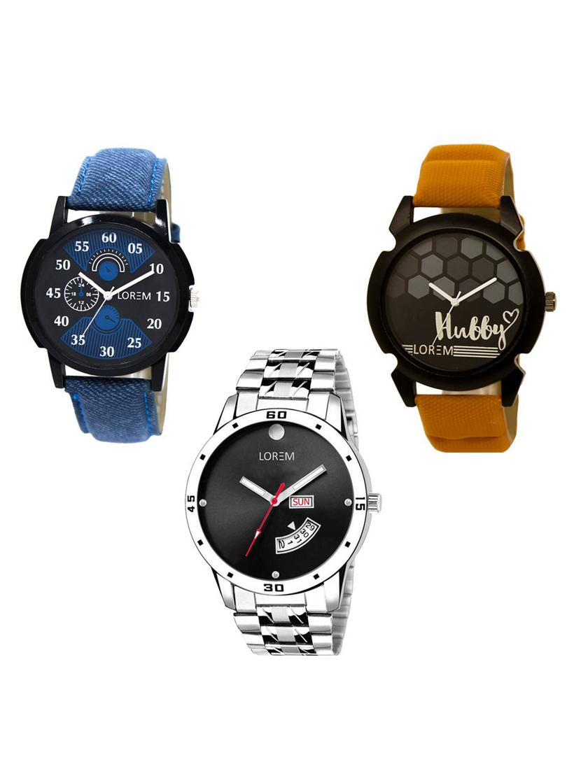 set of 3 analog watch combo -(lk-02-32-104) - 15683985 - Zoom Image - 0