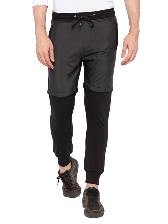 black cotton joggers - 15691457 -  Zoom Image - 0