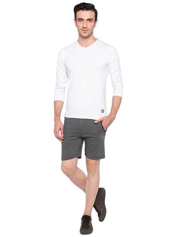 grey cotton shorts - 15691467 - Standard Image - 3