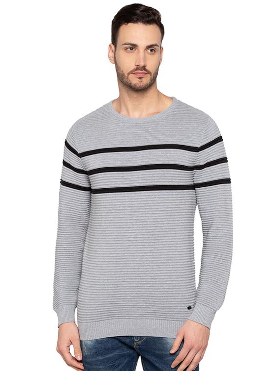 grey cotton pullover - 15691514 - Zoom Image - 0