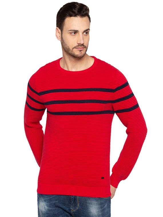 red cotton pullover - 15691515 - Zoom Image - 0