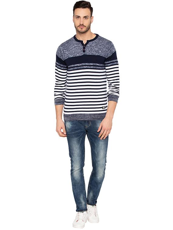 blue cotton pullover - 15691519 - Standard Image - 3