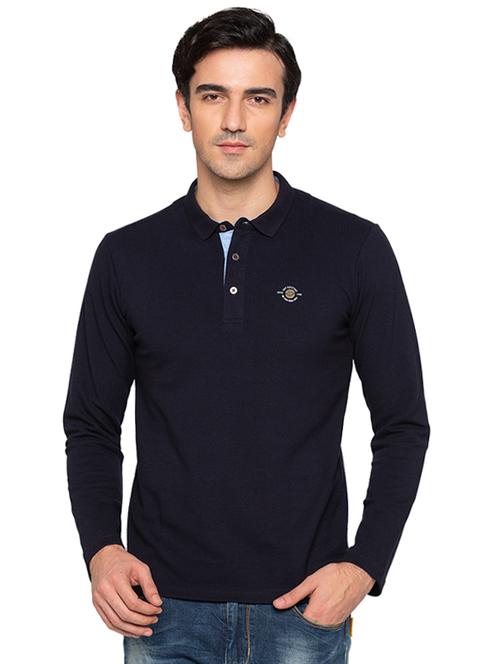 navy blue cotton polo t-shirt - 15691613 -  Standard Image - 0