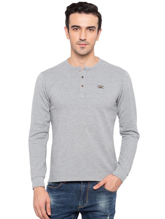 grey cotton t-shirt - 15691615 -  Zoom Image - 0