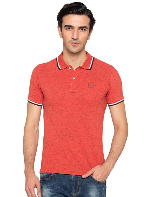 red cotton polo t-shirt - 15691624 -  Zoom Image - 0
