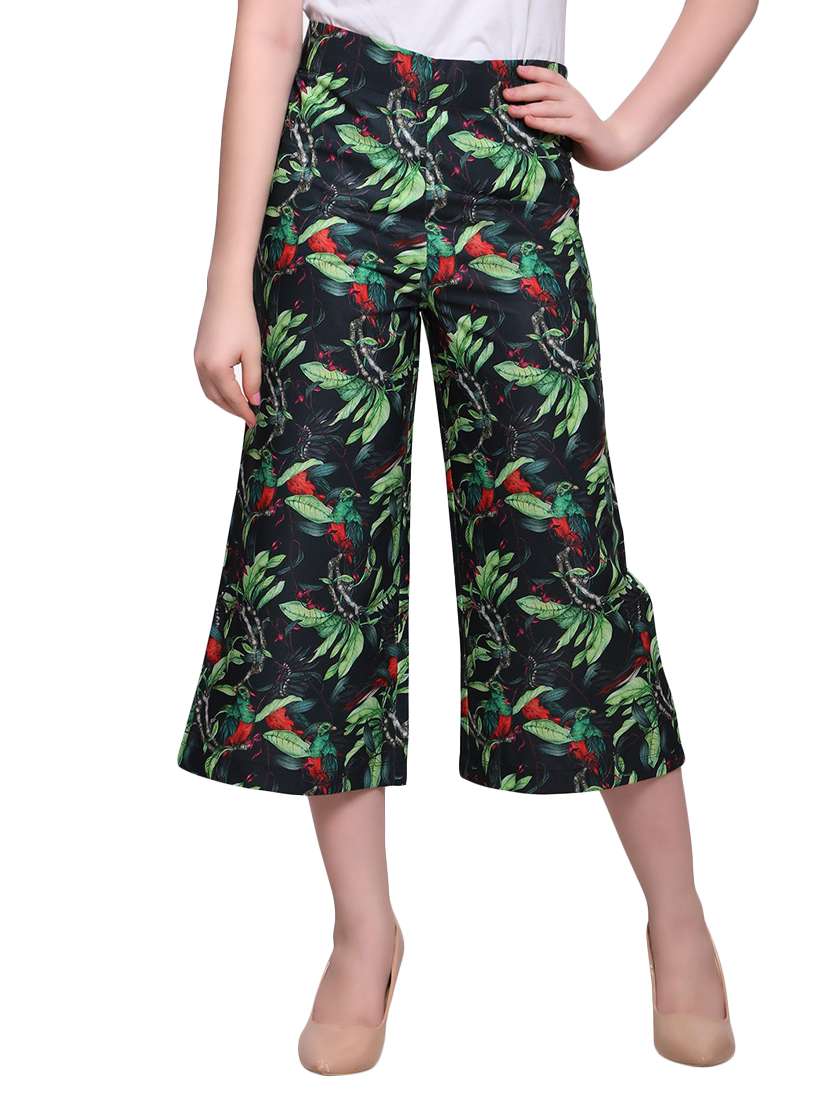 botanical print crop pants - 15693593 -  Zoom Image - 0