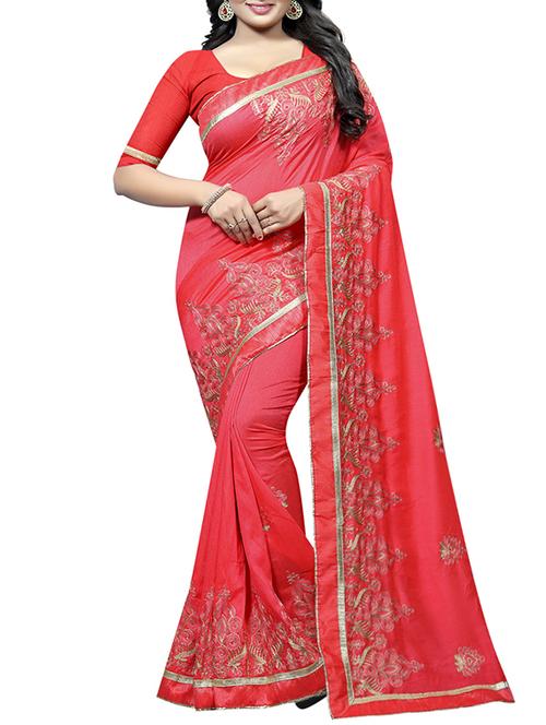 dori thread embroidered saree with blouse - 15695953 -  Standard Image - 0