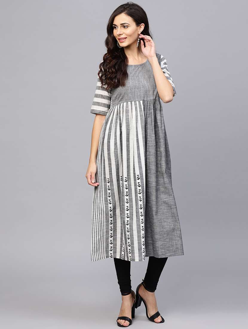 flared printed kurta