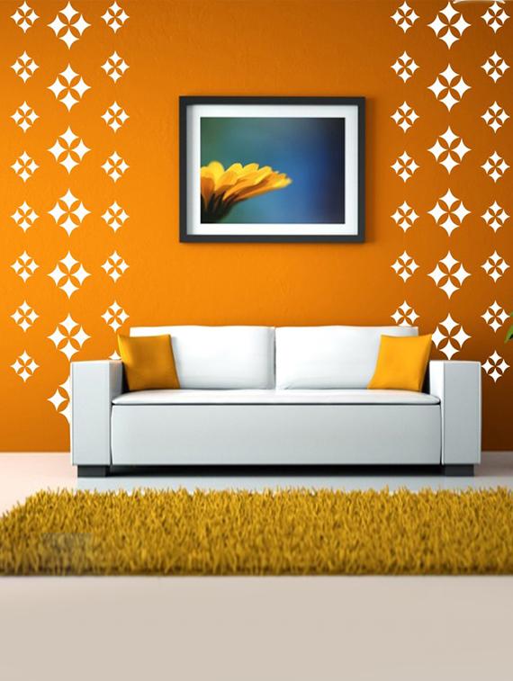 Kayra Decor Reusable Diy Wall Stencil Painting For Home Pvc 16 Inch X 24