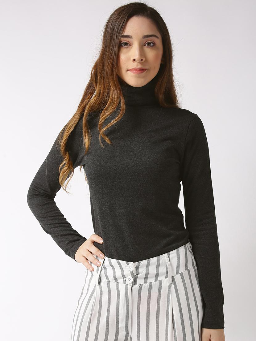 turtle neck long sleeved top - 15700112 -  Zoom Image - 0