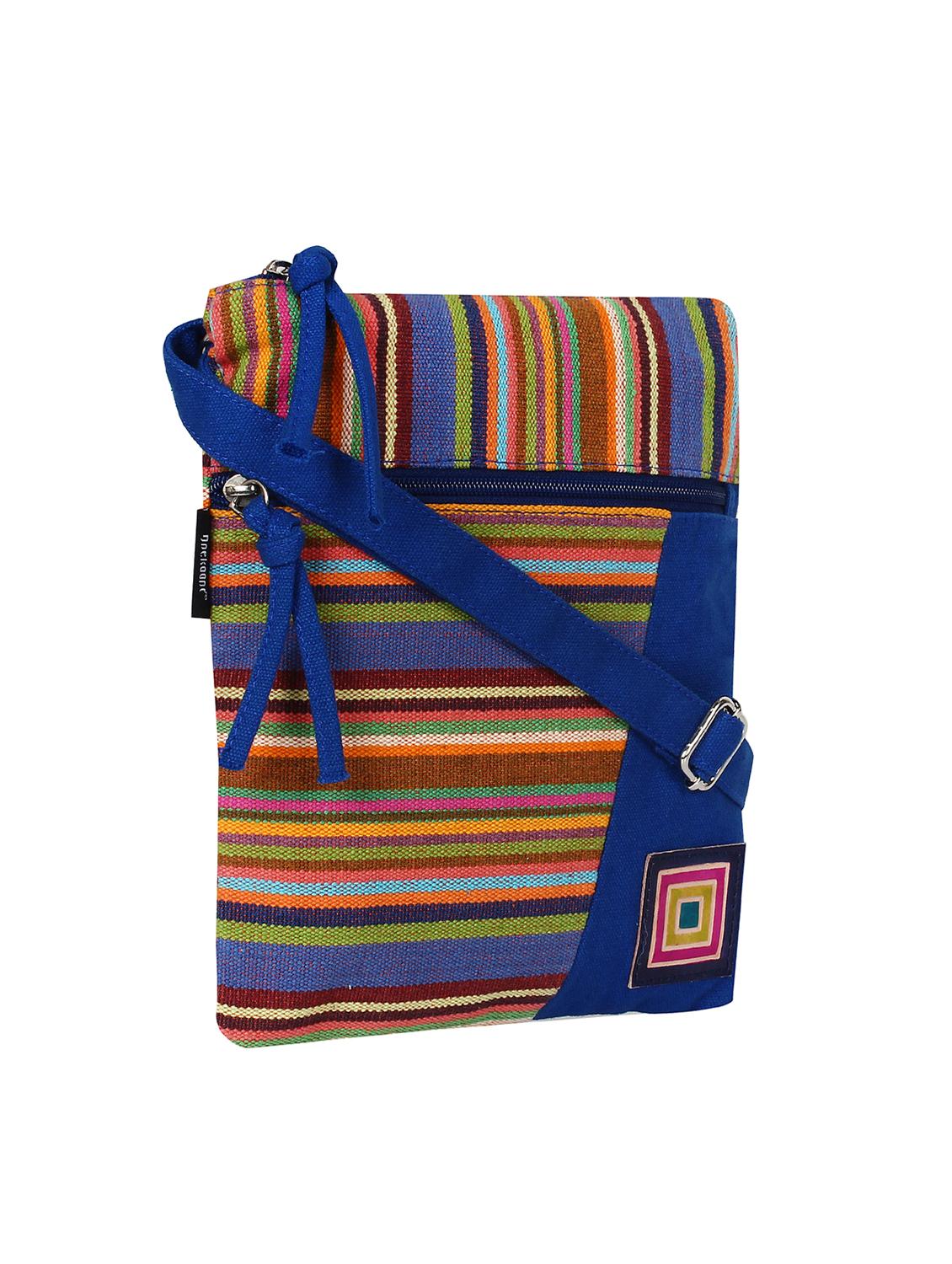 multi colored cotton sling bag - 15702930 - Standard Image - 3