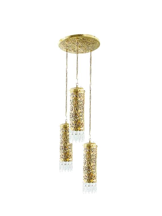 fos lighting usha 5 light antique brass chandelier - 15703634 - Zoom Image - 0
