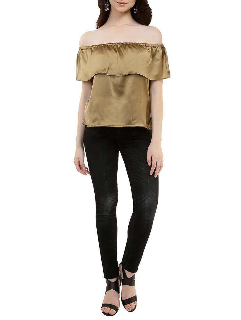 women's straight off shoulder top - 15710652 - Standard Image - 3