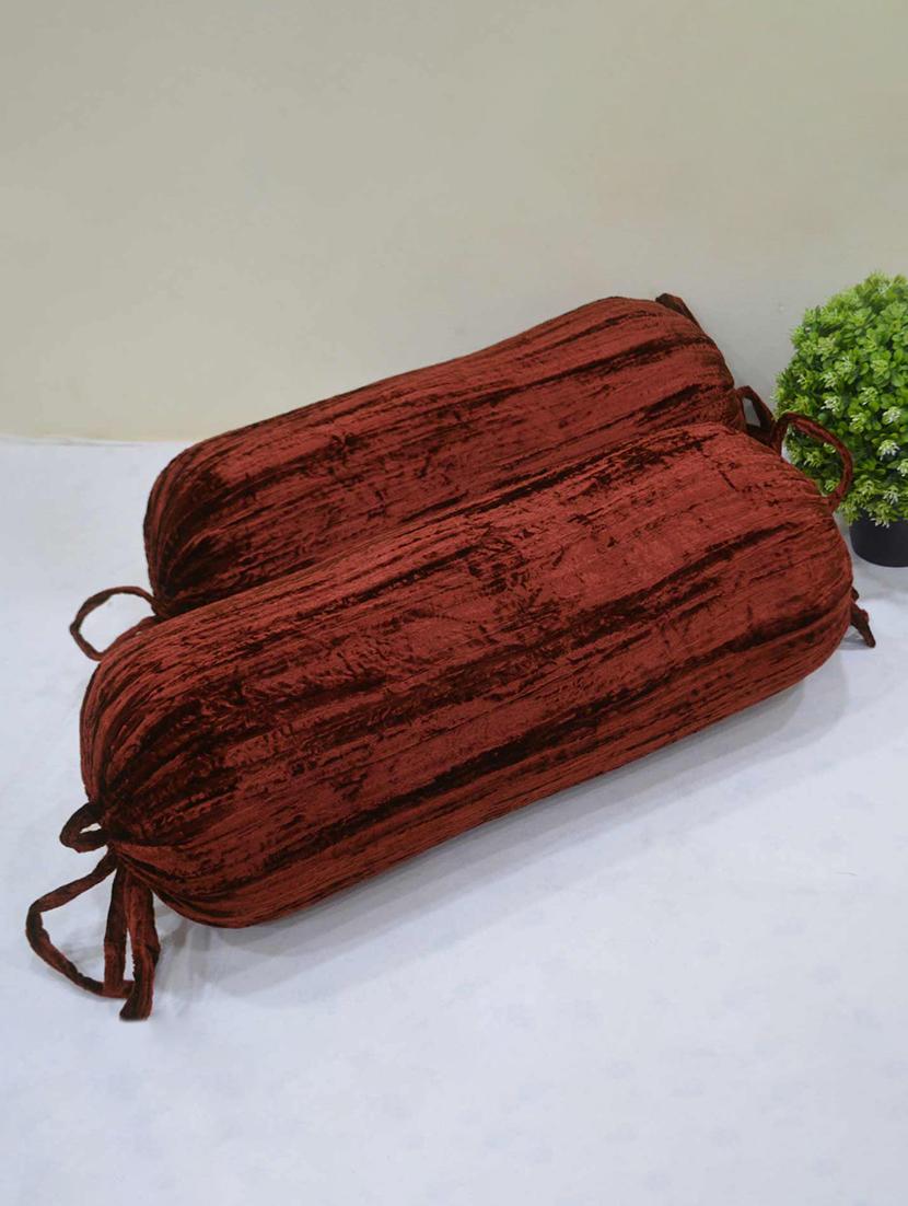 crushed velvet bolster cover (set of 2) - 15713930 -  Zoom Image - 0