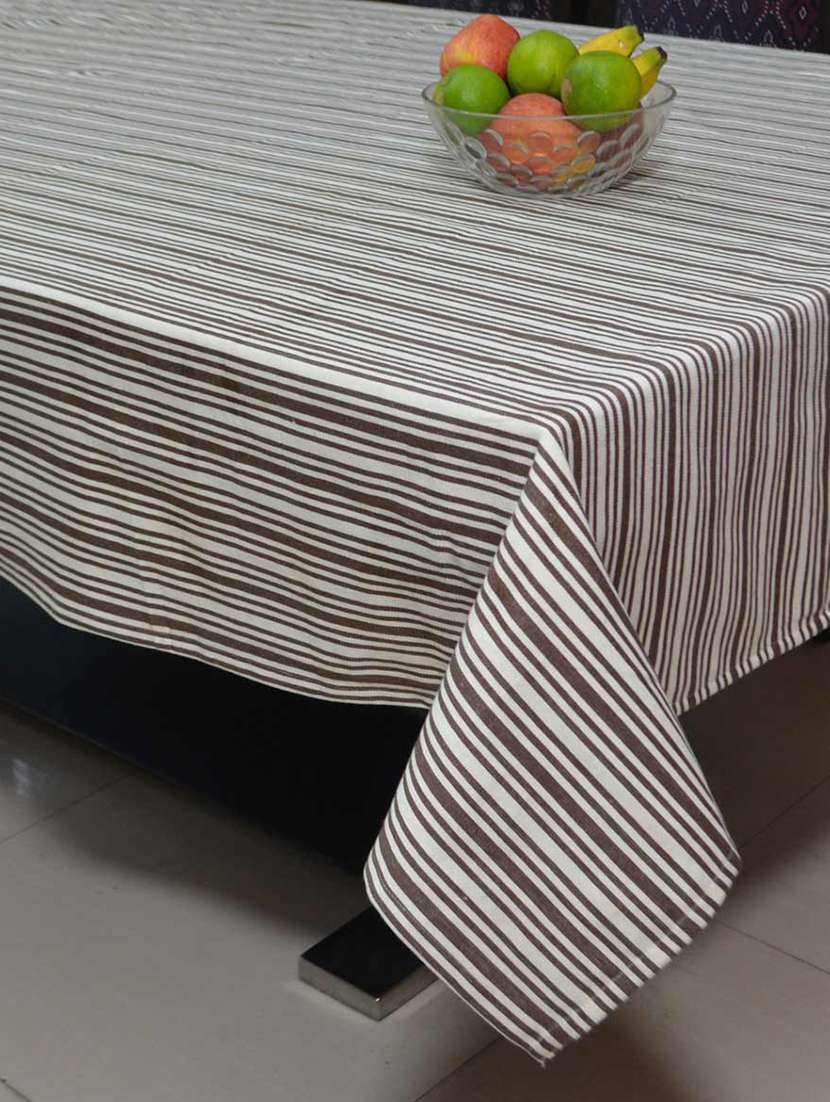 woven stripe table cover - 15713995 - Zoom Image - 0