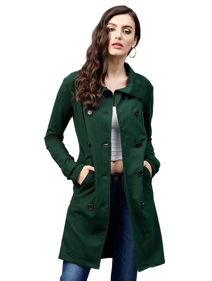 sacramento green double breasted overcoat
